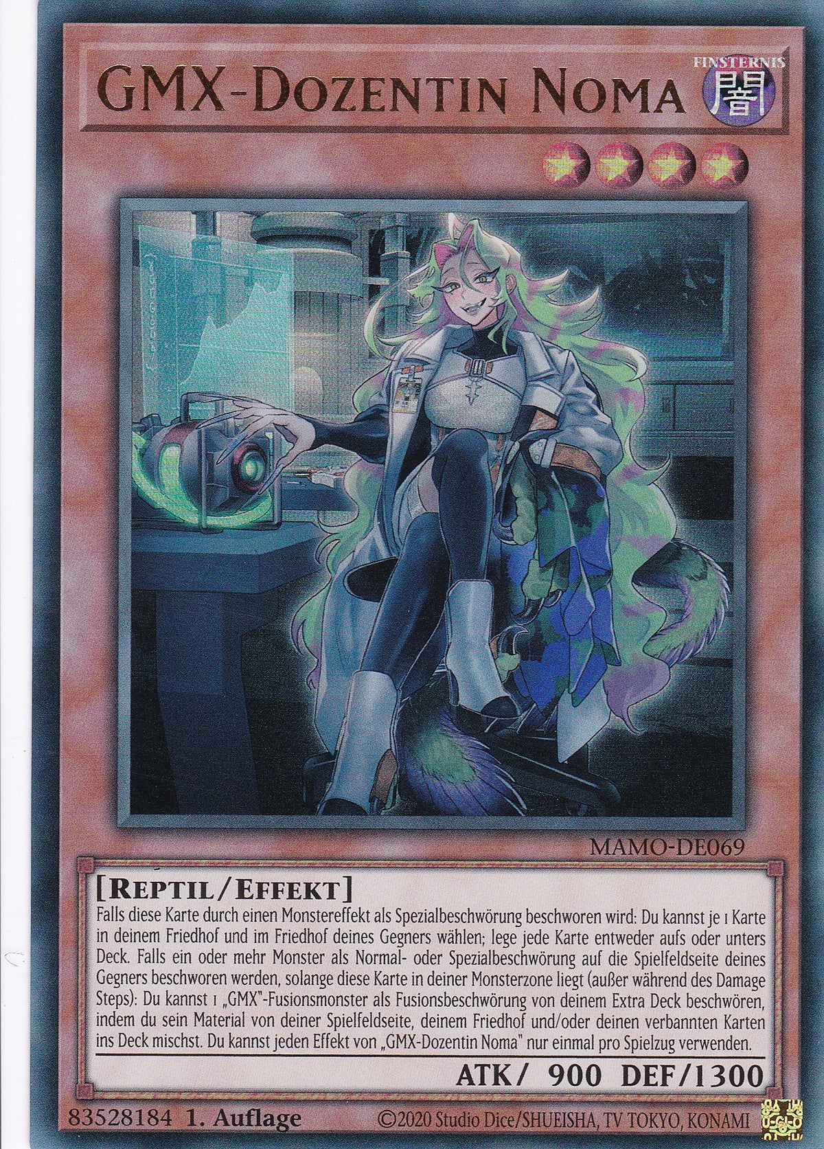MAMO-DE069 - GMX-Dozentin Noma - Ultra Rare - Deutsch - 1. Auflage - Magnificent Monsters - Yu-Gi-Oh!
