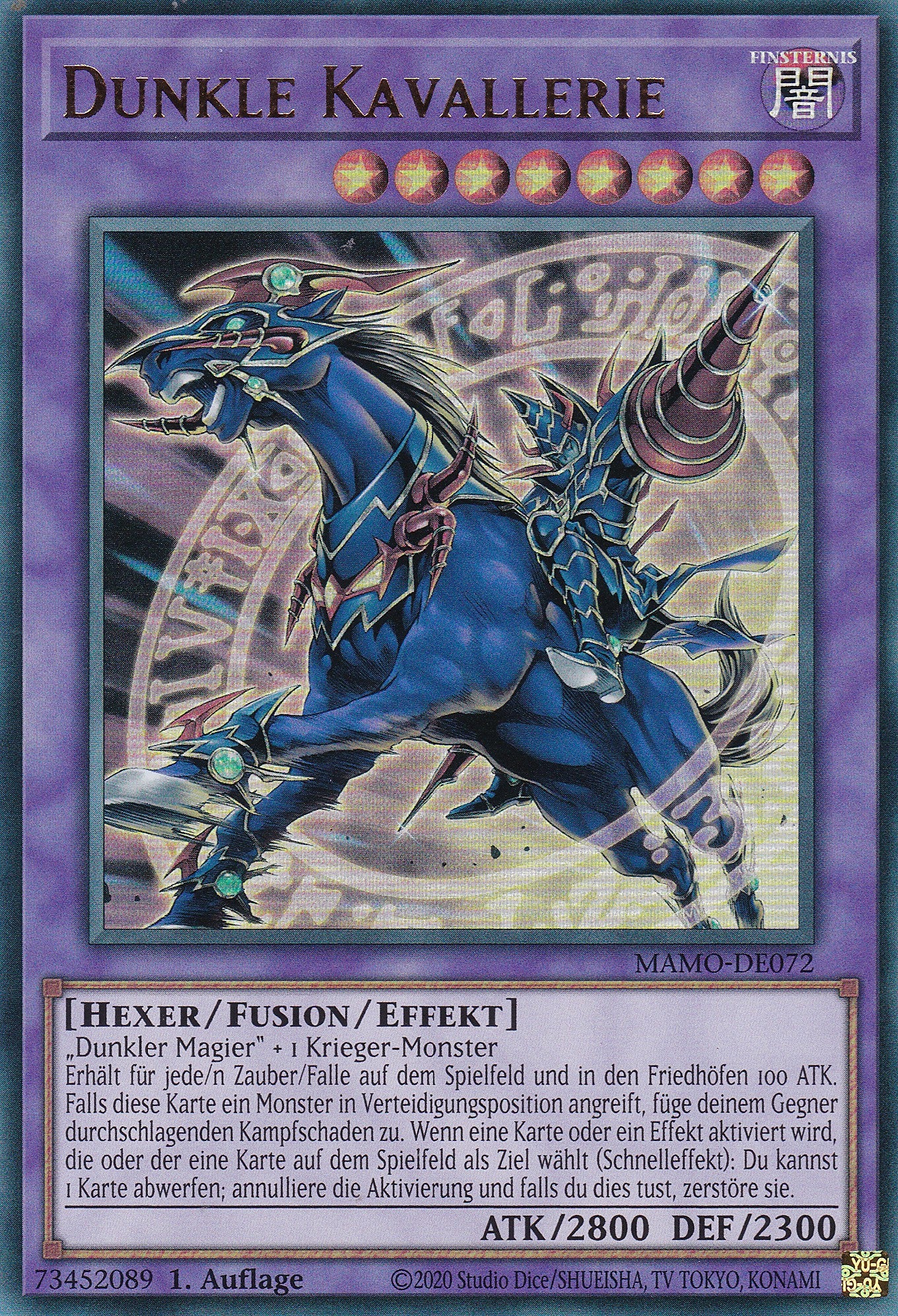 MAMO-DE072 - Dunkle Kavallerie - Ultra Rare - Deutsch - 1. Auflage - Magnificent Monsters - Yu-Gi-Oh!