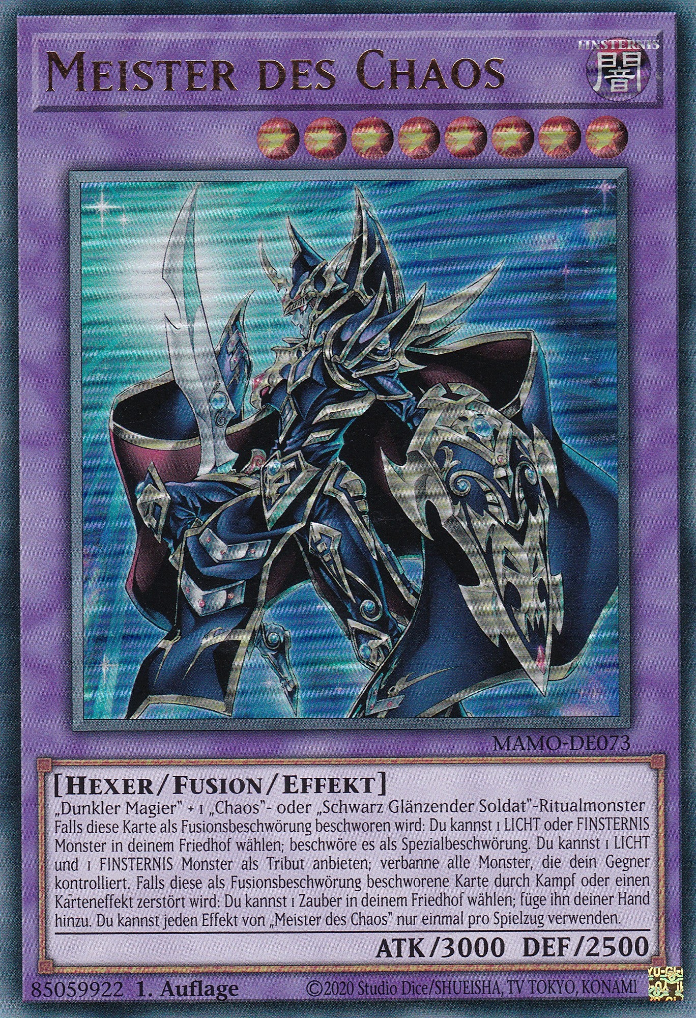 MAMO-DE073 - Meister des Chaos - Ultra Rare - Deutsch - 1. Auflage - Magnificent Monsters - Yu-Gi-Oh!