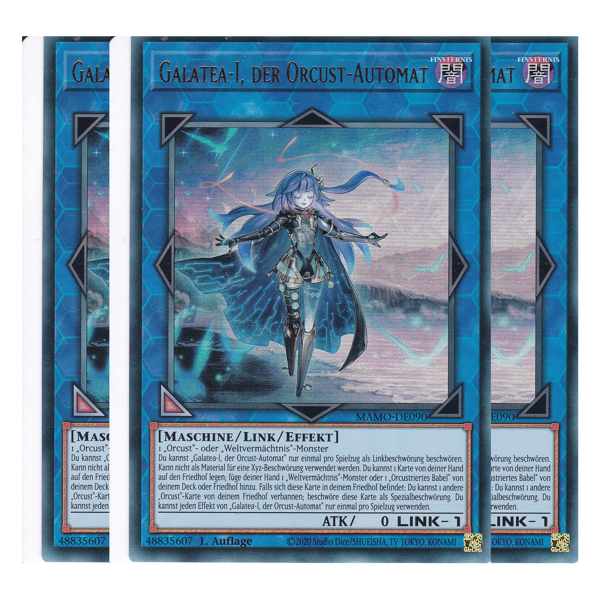 MAMO-DE090 - Galatea-I, der Orcust-Automat - Ultra Rare - Deutsch - 1. Auflage - Magnificent Monsters - Playset (3 Kopien) - Yu-Gi-Oh!