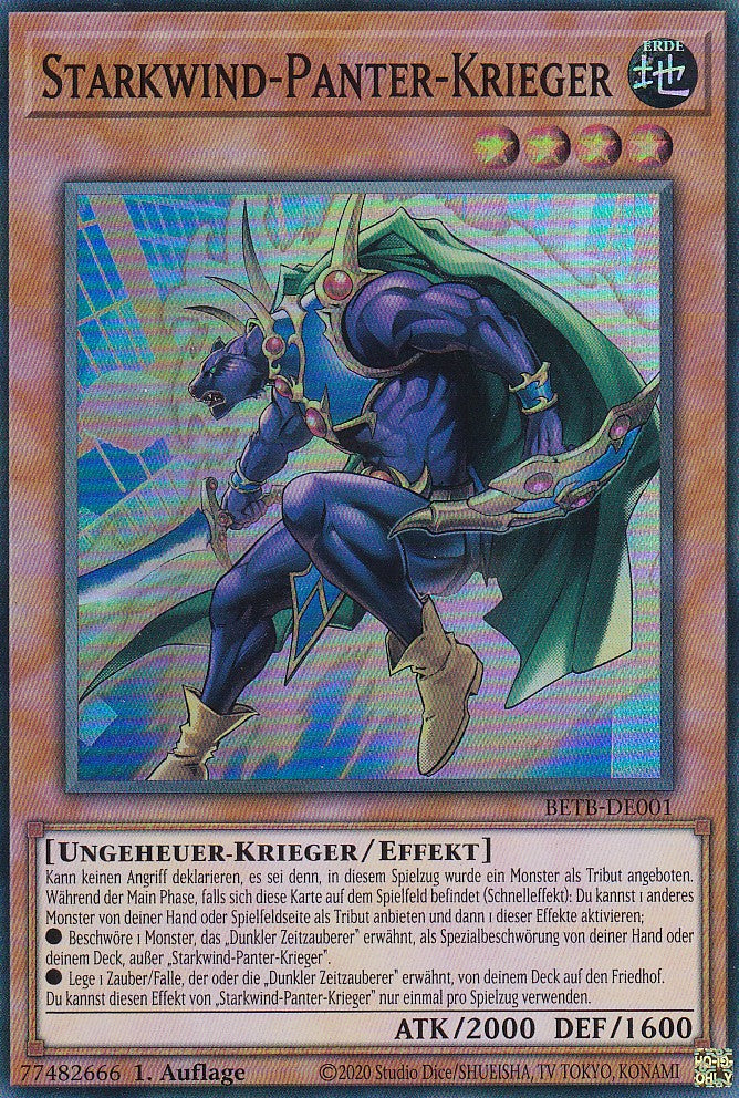BETB-DE001 - Starkwind-Panter-Krieger - Super Rare - Deutsch - 1. Auflage - Beyond the Brave - Yu-Gi-Oh!