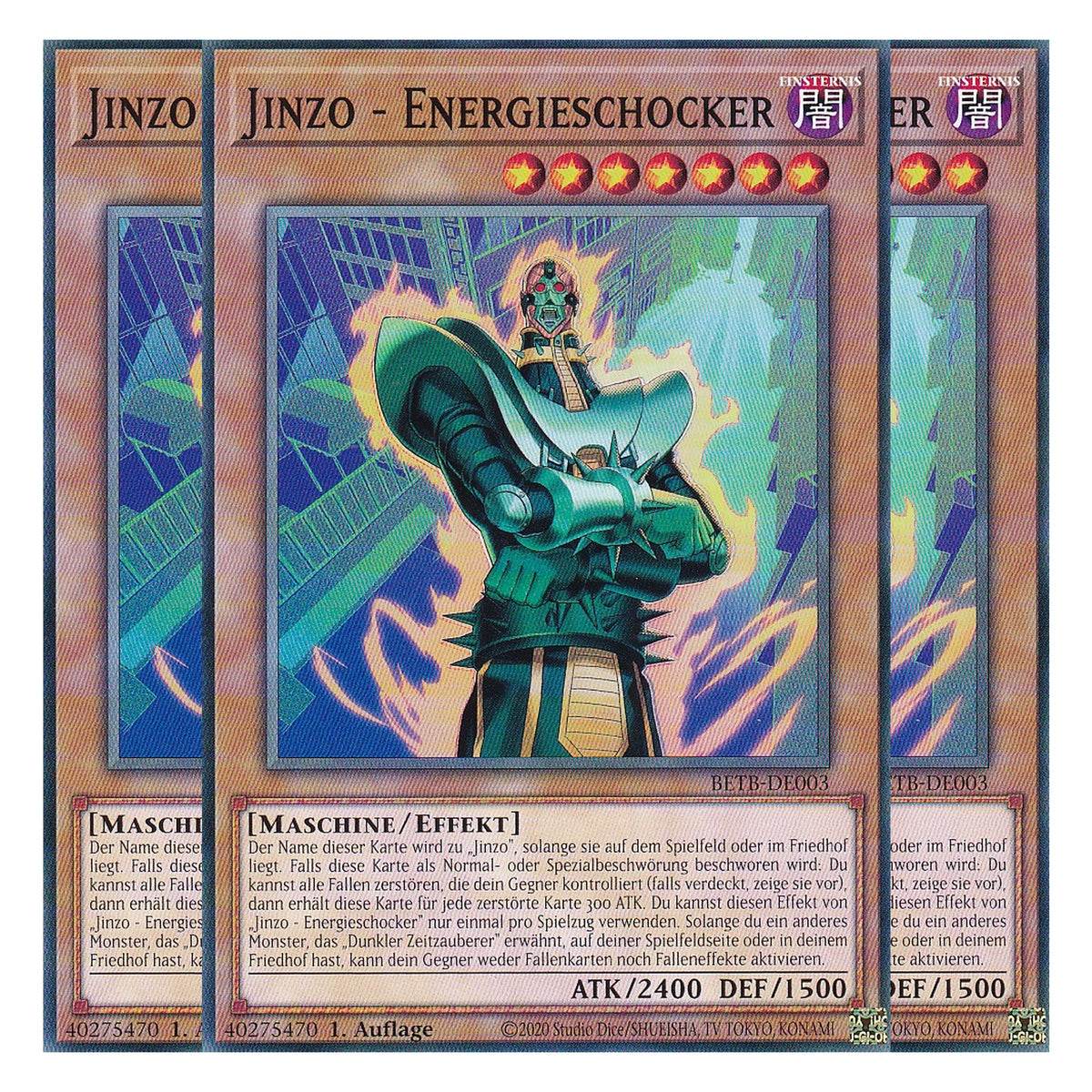 BETB-DE003 - Jinzo - Energieschocker - Common - Deutsch - 1. Auflage - Beyond the Brave - Playset (3 Kopien) - Yu-Gi-Oh!