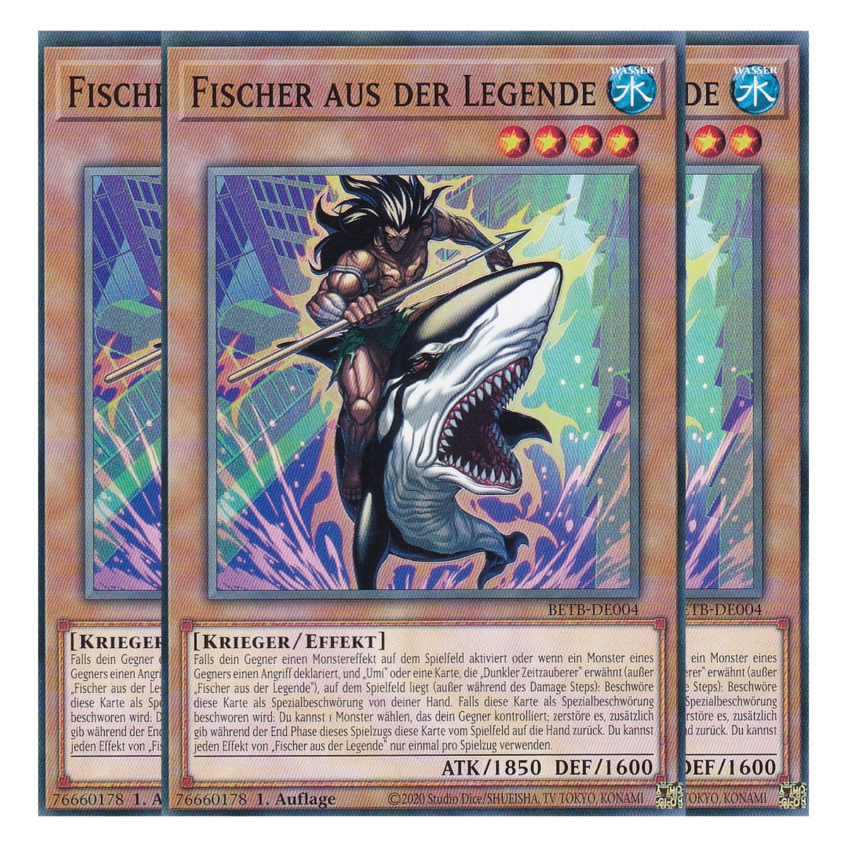 BETB-DE004 - Fischer aus der Legende - Common - Deutsch - 1. Auflage - Beyond the Brave - Playset (3 Kopien) - Yu-Gi-Oh!