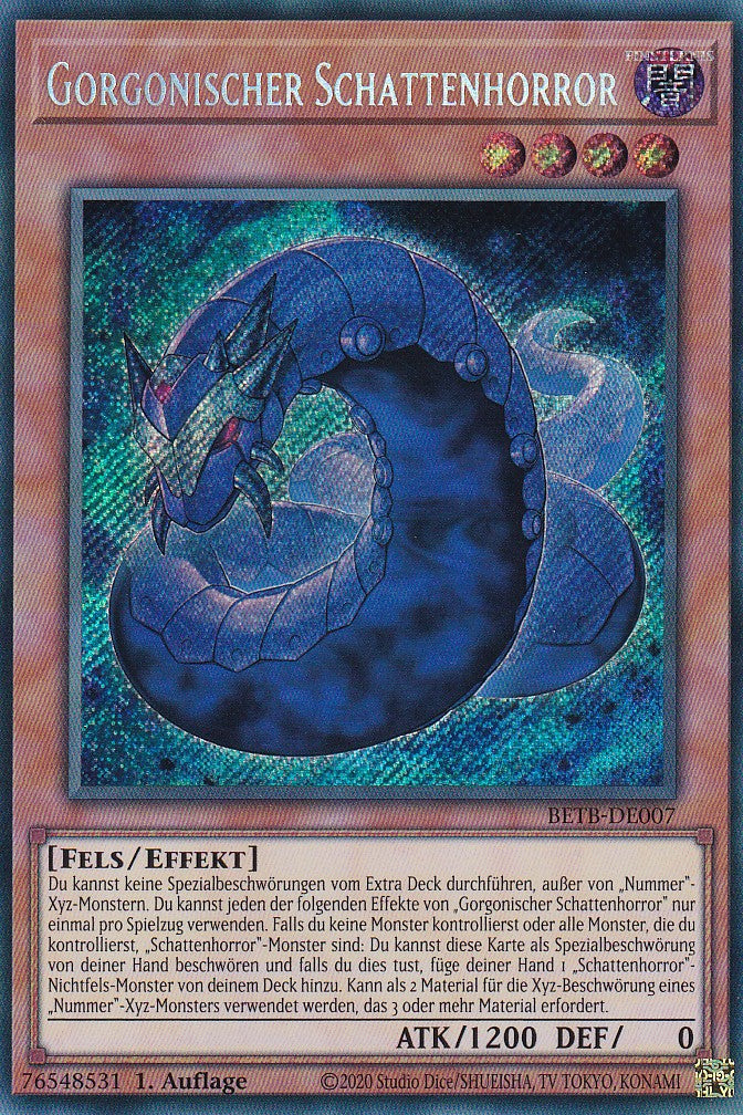 BETB-DE007 - Gorgonischer Schattenhorror - Secret Rare - Deutsch - 1. Auflage - Beyond the Brave - Yu-Gi-Oh!