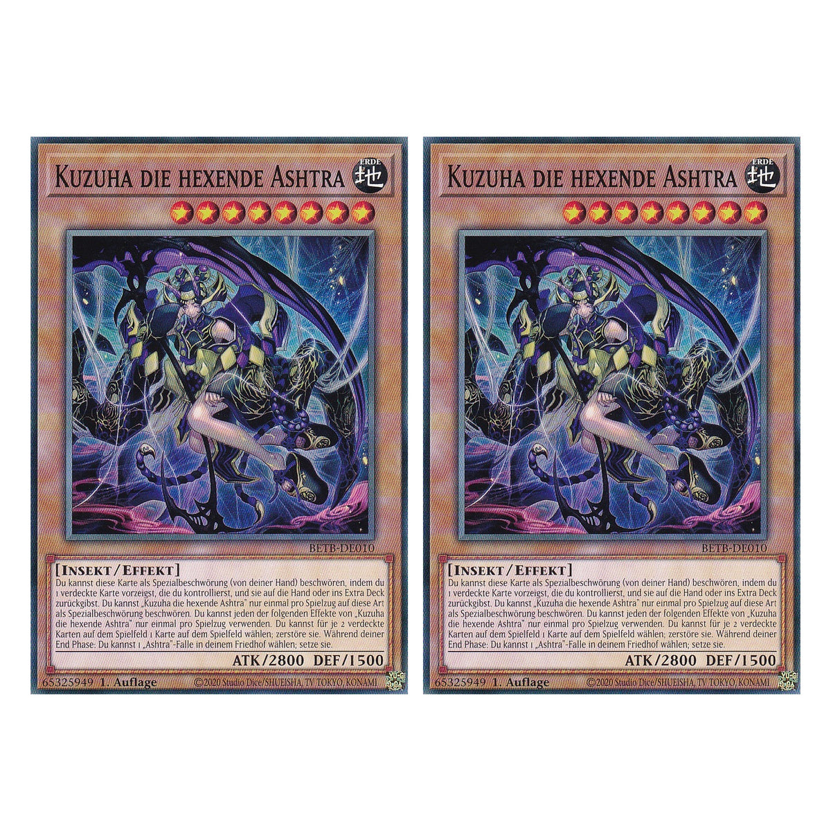 BETB-DE010 - Kuzuha die hexende Ashtra - Common - Deutsch - 1. Auflage - Beyond the Brave - Duo Set (2 Stück) - Yu-Gi-Oh!