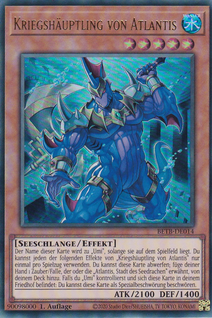 BETB-DE014 - Kriegshäuptling von Atlantis - Ultra Rare - Deutsch - 1. Auflage - Beyond the Brave - Yu-Gi-Oh!