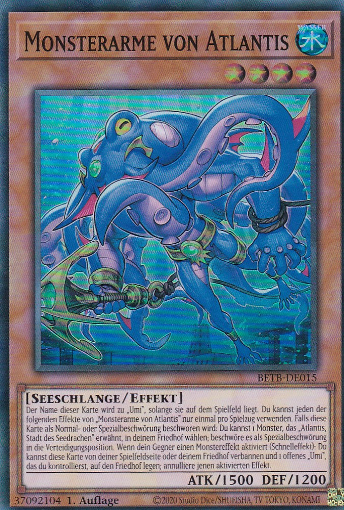 BETB-DE015 - Monsterarme von Atlantis - Super Rare - Deutsch - 1. Auflage - Beyond the Brave - Yu-Gi-Oh!