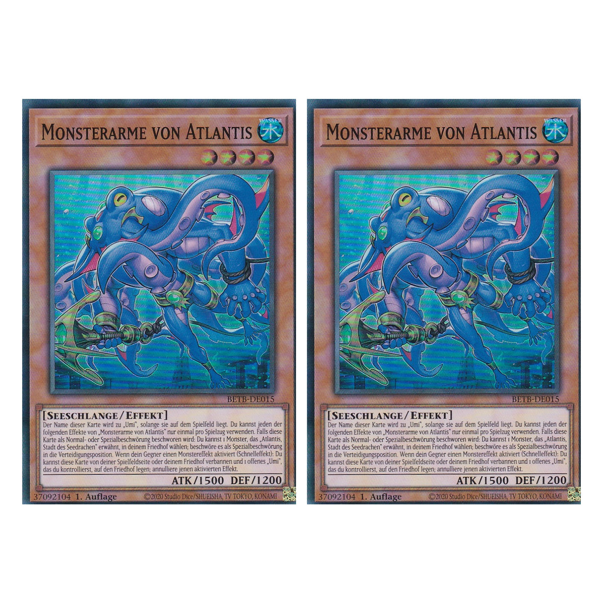 BETB-DE015 - Monsterarme von Atlantis - Super Rare - Deutsch - 1. Auflage - Beyond the Brave - Duo Set (2 Stück) - Yu-Gi-Oh!