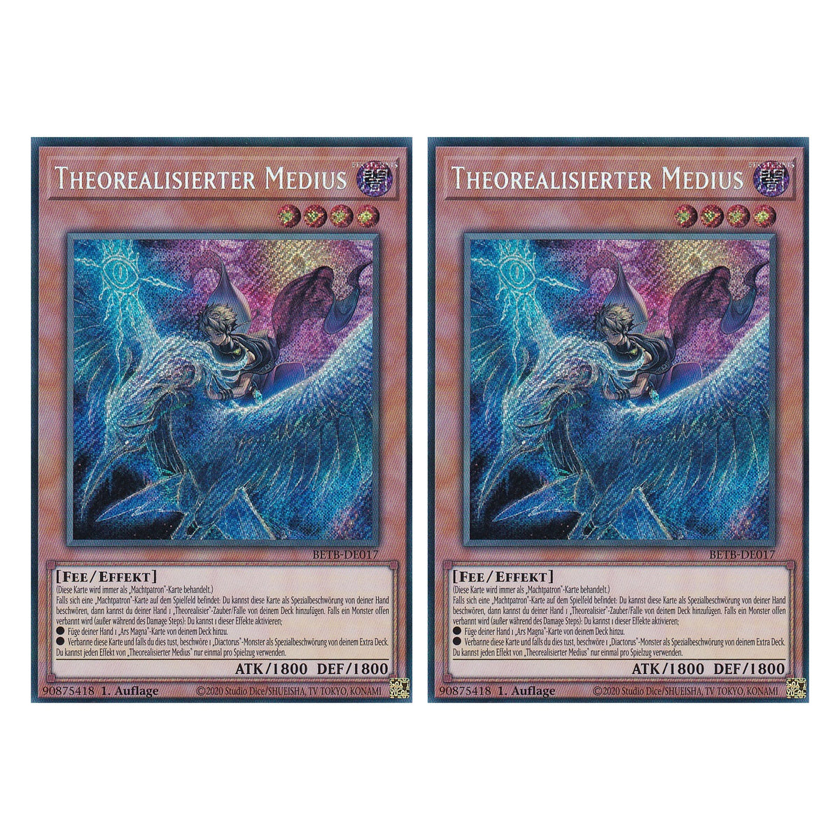 BETB-DE017 - Theorealisierter Medius - Secret Rare - Deutsch - 1. Auflage - Beyond the Brave - Duo Set (2 Stück) - Yu-Gi-Oh!