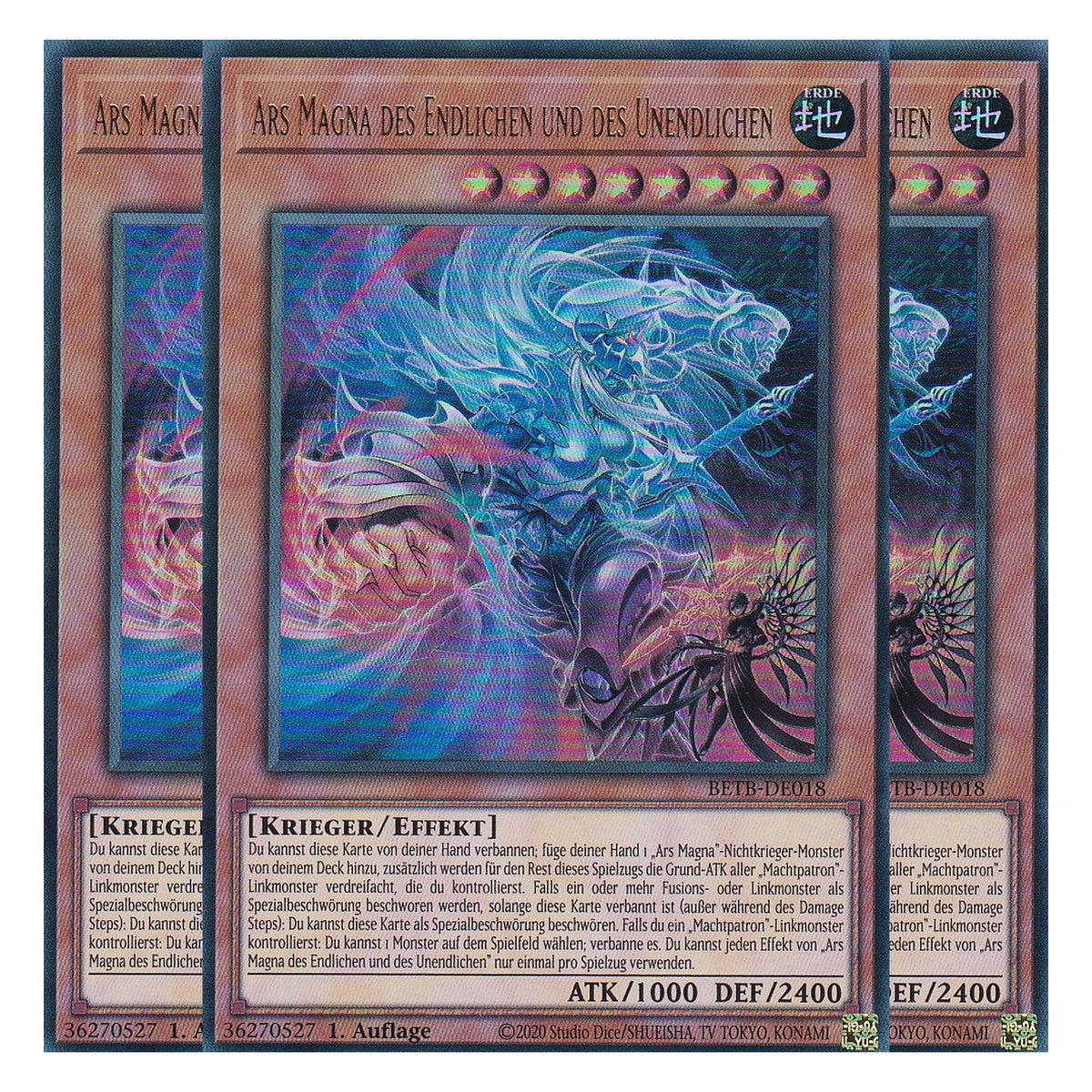 BETB-DE018 - Ars Magna des Endlichen und des Unendlichen - Ultra Rare - Deutsch - 1. Auflage - Beyond the Brave - Playset (3 Kopien) - Yu-Gi-Oh!