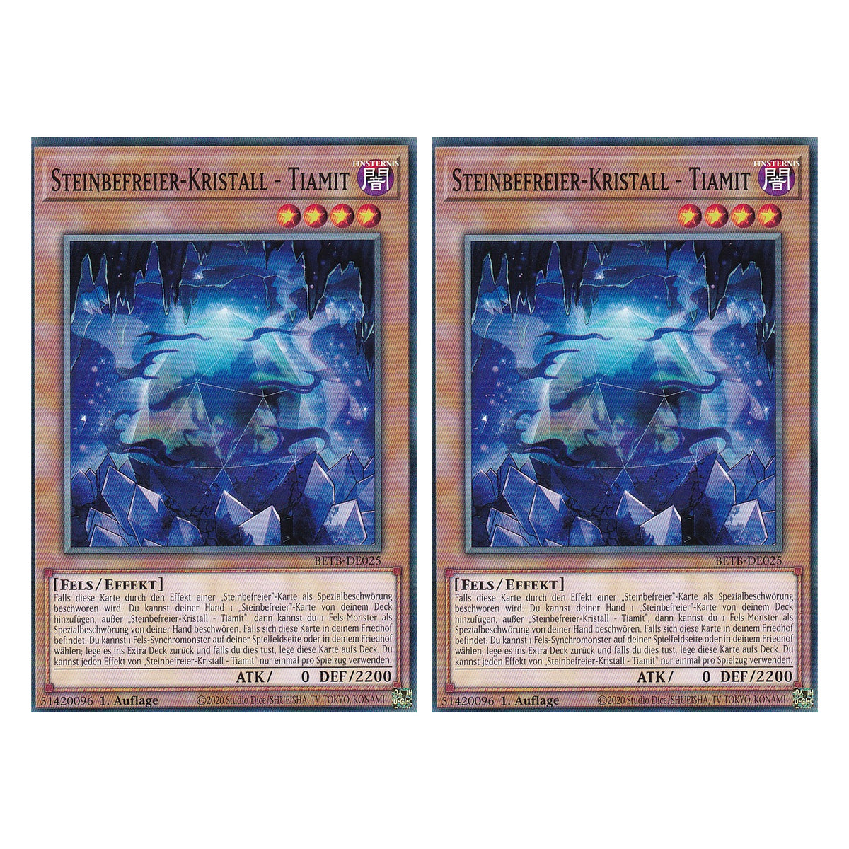 BETB-DE025 - Steinbefreier-Kristall - Tiamit - Common - Deutsch - 1. Auflage - Beyond the Brave - Duo Set (2 Stück) - Yu-Gi-Oh!
