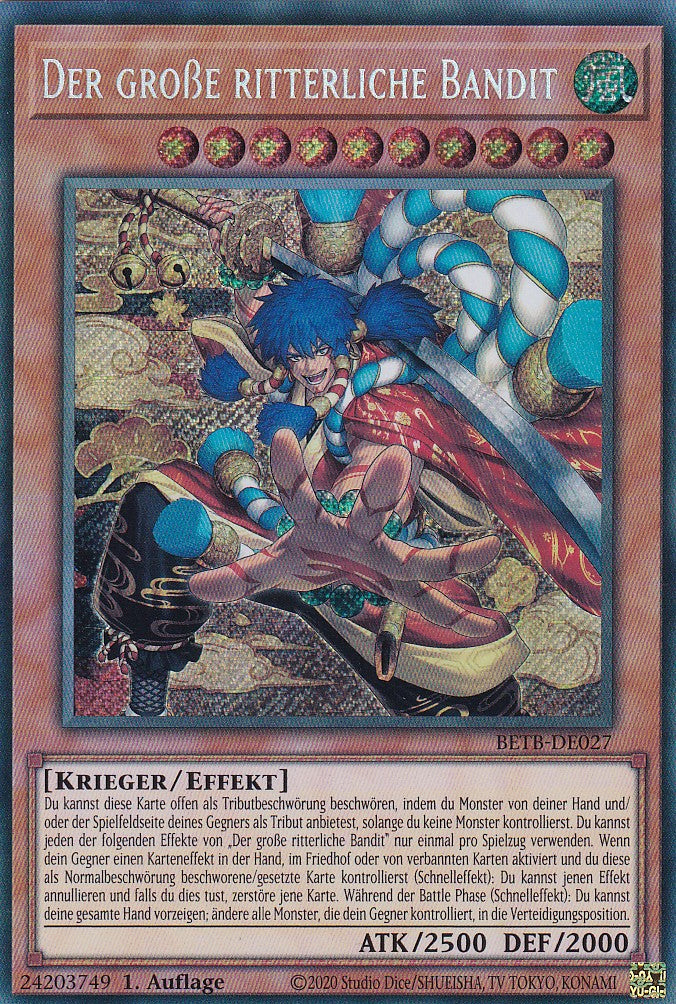 BETB-DE027 - Der große ritterliche Bandit - Secret Rare - Deutsch - 1. Auflage - Beyond the Brave - Yu-Gi-Oh!