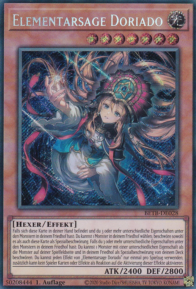 BETB-DE028 - Elementarsage Doriado - Secret Rare - Deutsch - 1. Auflage - Beyond the Brave - Yu-Gi-Oh!