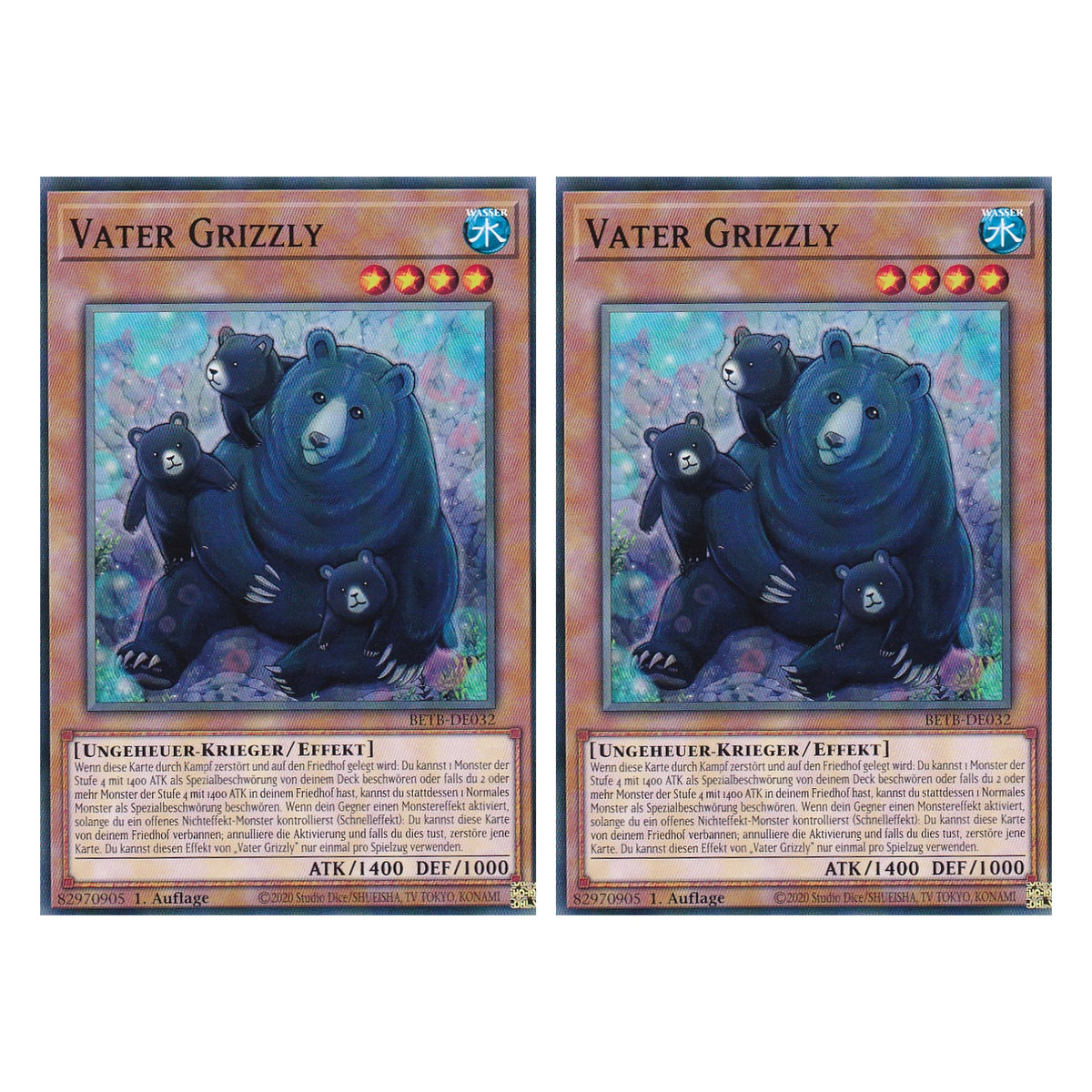 BETB-DE032 - Vater Grizzly - Common - Deutsch - 1. Auflage - Beyond the Brave - Duo Set (2 Stück) - Yu-Gi-Oh!