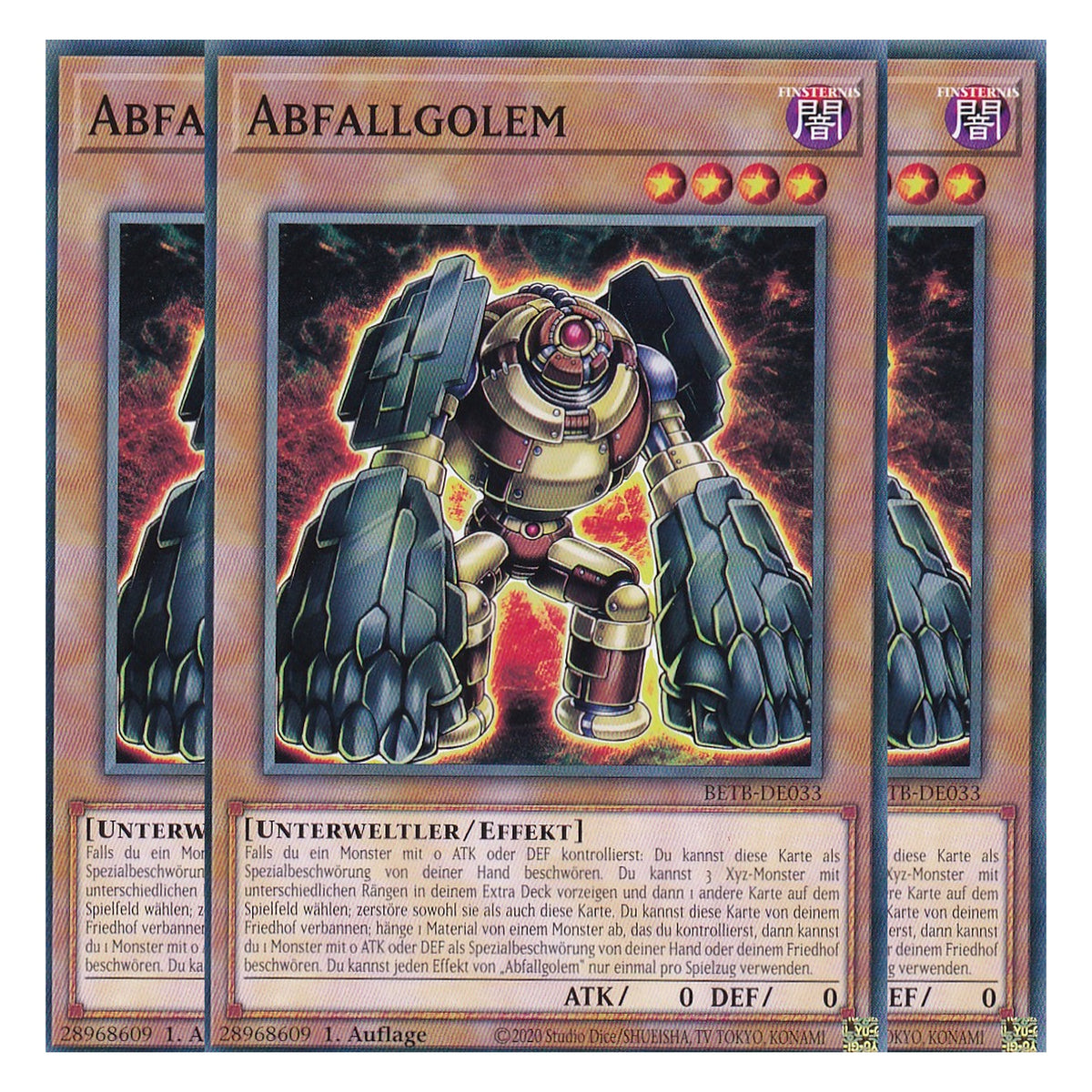 BETB-DE033 - Abfallgolem - Common - Deutsch - 1. Auflage - Beyond the Brave - Playset (3 Kopien) - Yu-Gi-Oh!