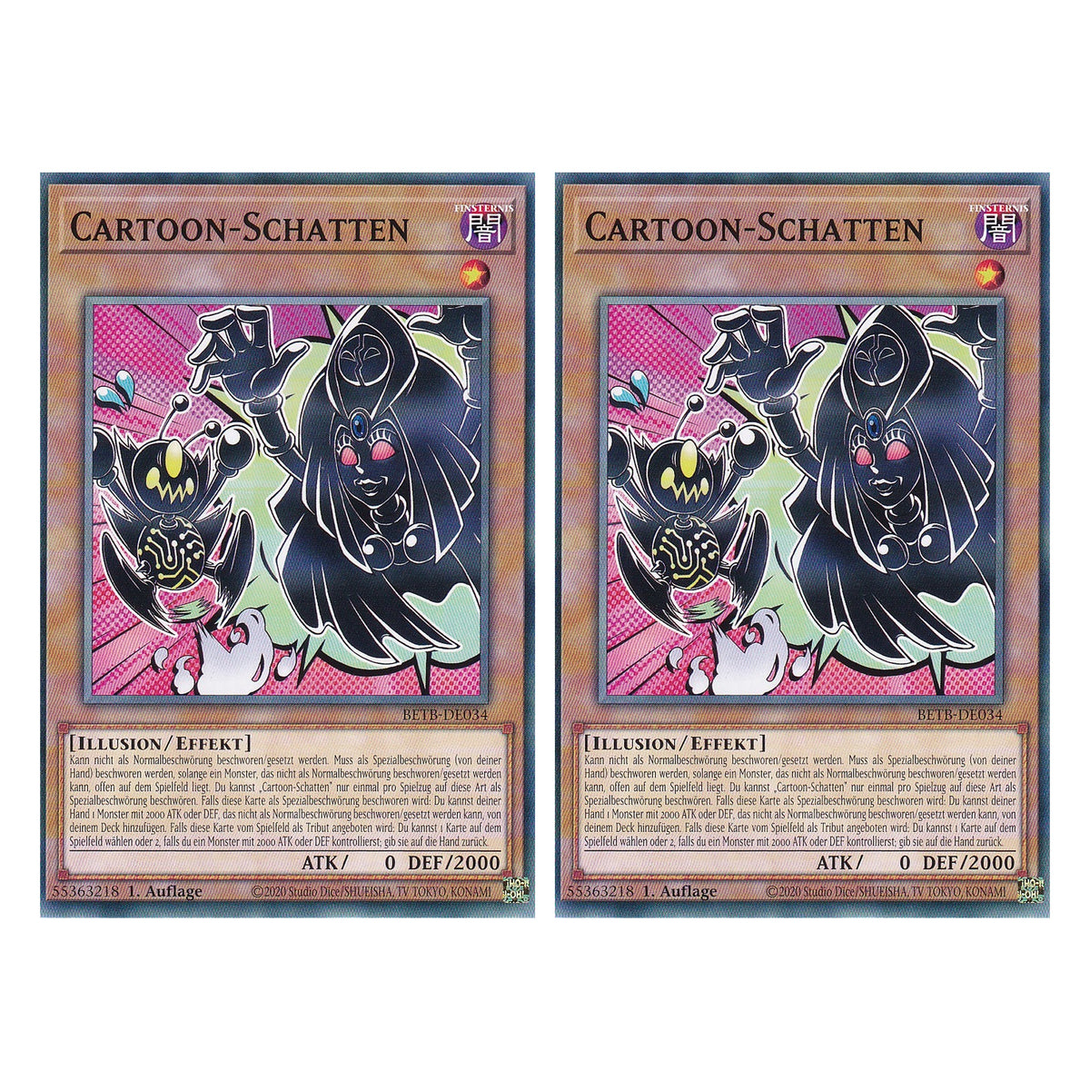BETB-DE034 - Cartoon-Schatten - Common - Deutsch - 1. Auflage - Beyond the Brave - Duo Set (2 Stück) - Yu-Gi-Oh!
