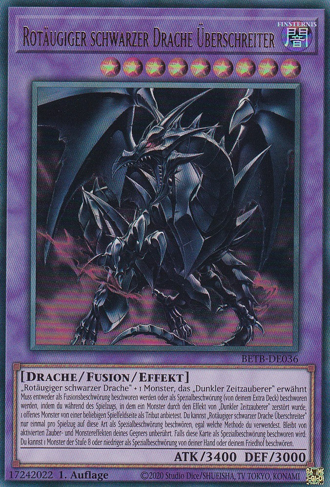 BETB-DE036 - Rotäugiger schwarzer Drache Überschreiter - Ultra Rare - Deutsch - 1. Auflage - Beyond the Brave - Yu-Gi-Oh!