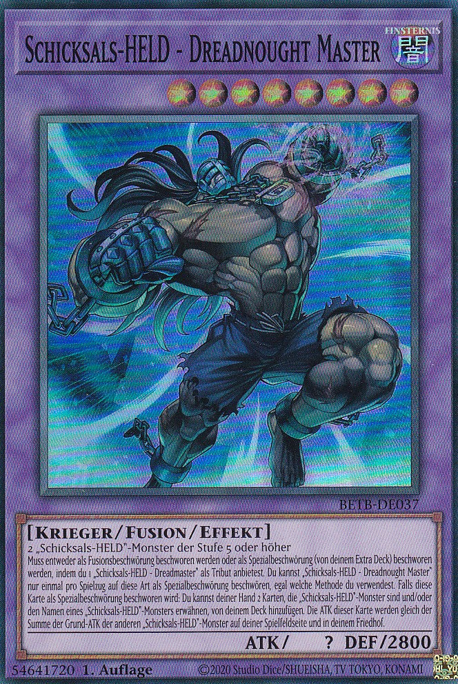 BETB-DE037 - Schicksals-HELD - Dreadnought Master - Super Rare - Deutsch - 1. Auflage - Beyond the Brave - Yu-Gi-Oh!