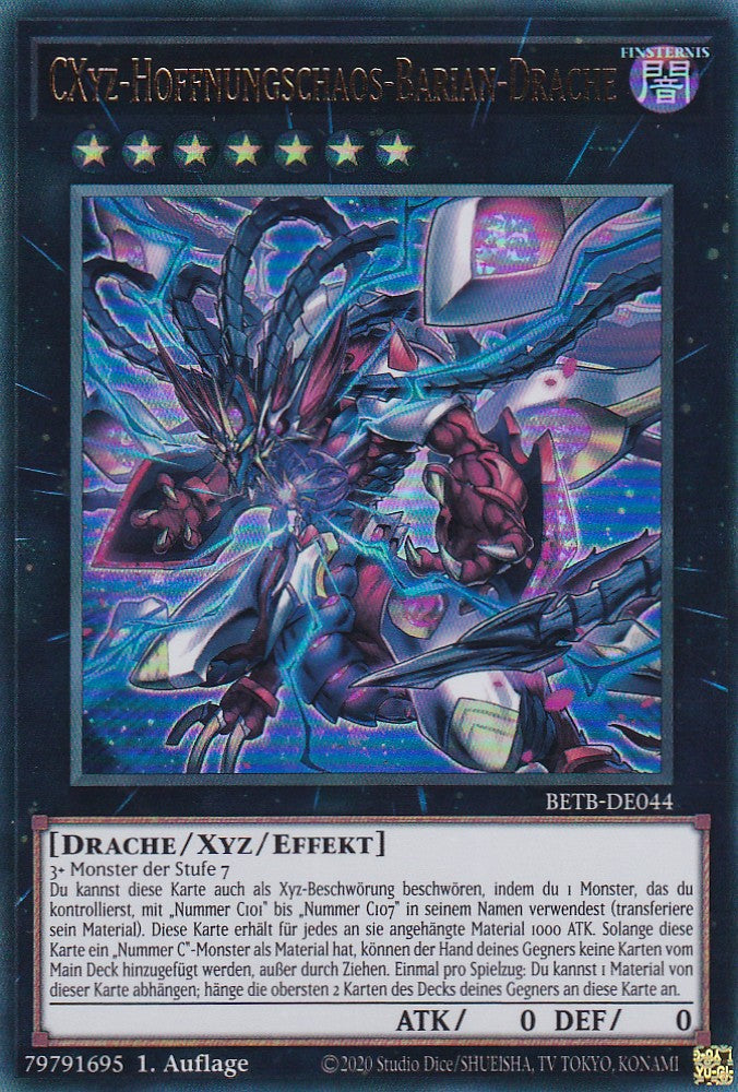 BETB-DE044 - CXyz-Hoffnungschaos-Barian-Drache - Ultra Rare - Deutsch - 1. Auflage - Beyond the Brave - Yu-Gi-Oh!