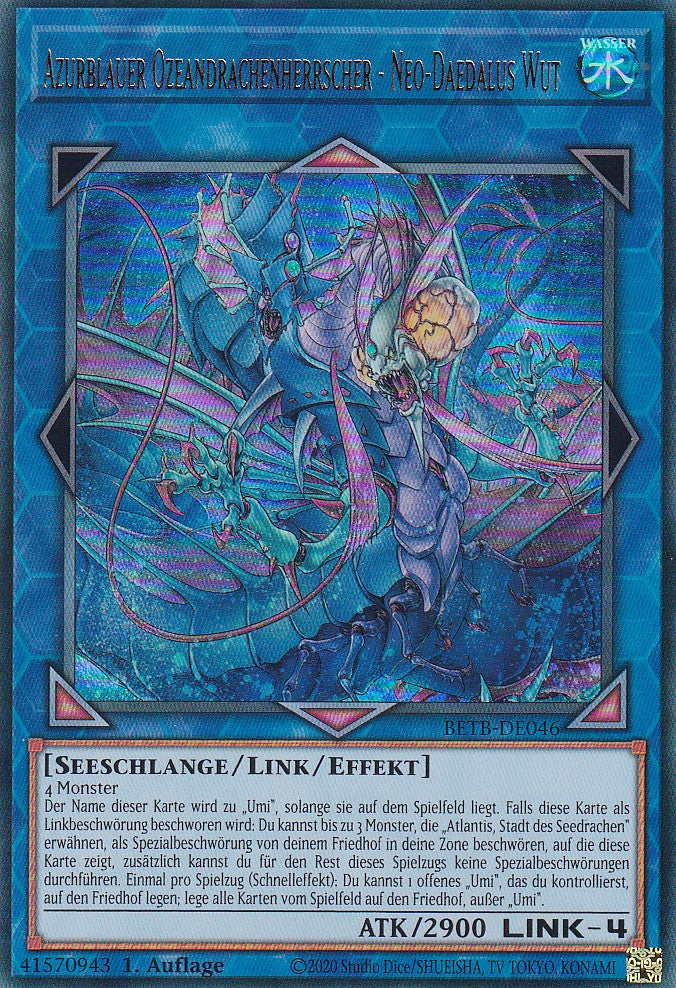 BETB-DE046 - Azurblauer Ozeandrachenherrscher - Neo-Daedalus Wut - Ultra Rare - Deutsch - 1. Auflage - Beyond the Brave - Yu-Gi-Oh!