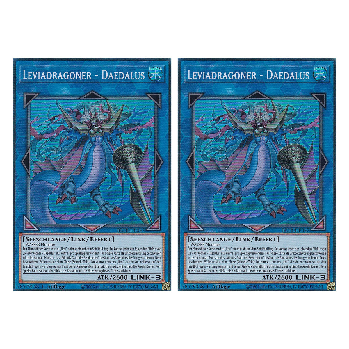 BETB-DE047 - Leviadragoner - Daedalus - Super Rare - Deutsch - 1. Auflage - Beyond the Brave - Duo Set (2 Stück) - Yu-Gi-Oh!