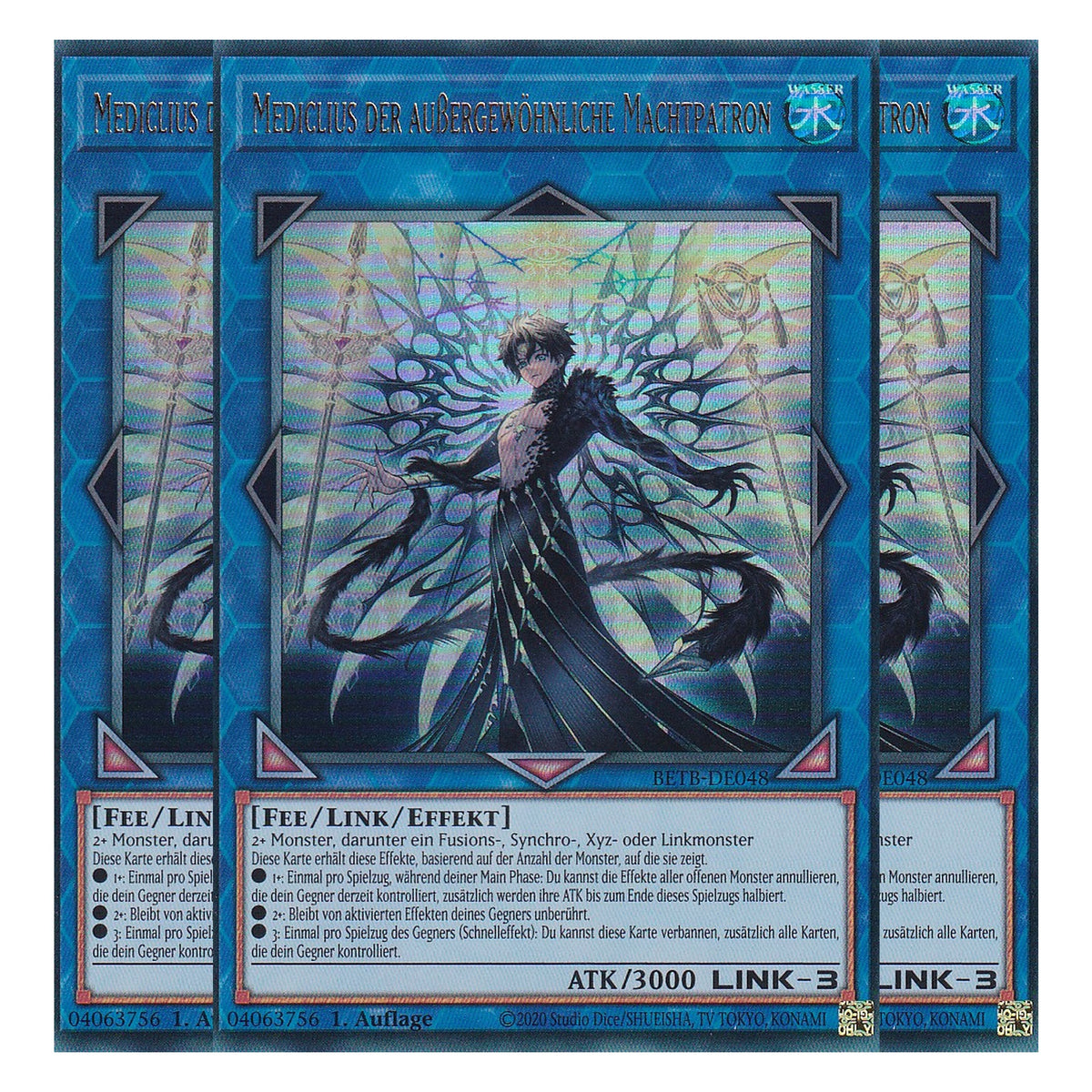 BETB-DE048 - Mediclius der außergewöhnliche Machtpatron - Ultra Rare - Deutsch - 1. Auflage - Beyond the Brave - Playset (3 Kopien) - Yu-Gi-Oh!
