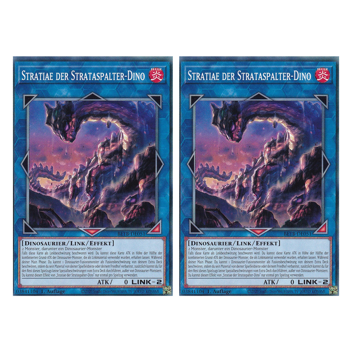 BETB-DE051 - Stratiae der Strataspalter-Dino - Common - Deutsch - 1. Auflage - Beyond the Brave - Duo Set (2 Stück) - Yu-Gi-Oh!