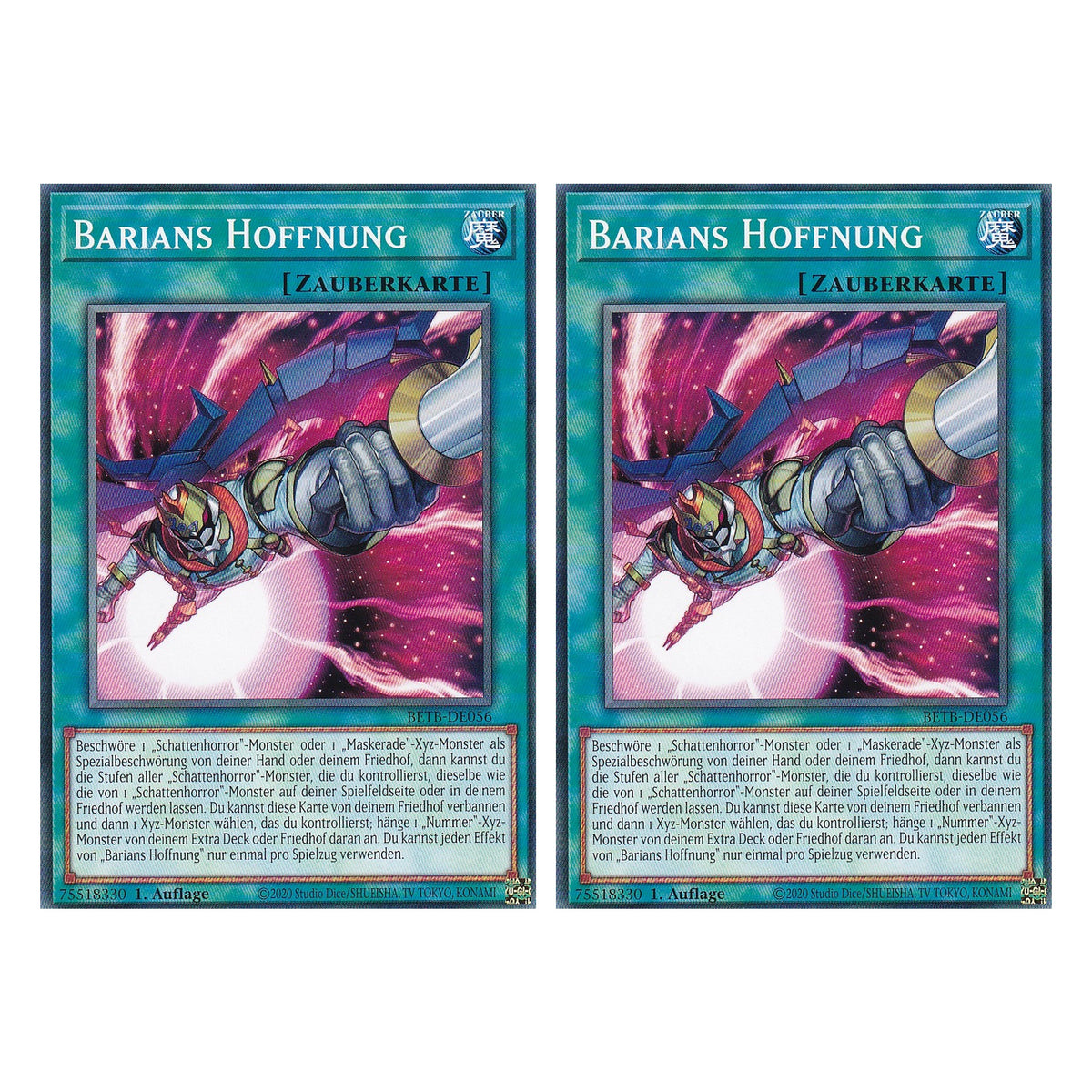 BETB-DE056 - Barians Hoffnung - Common - Deutsch - 1. Auflage - Beyond the Brave - Duo Set (2 Stück) - Yu-Gi-Oh!