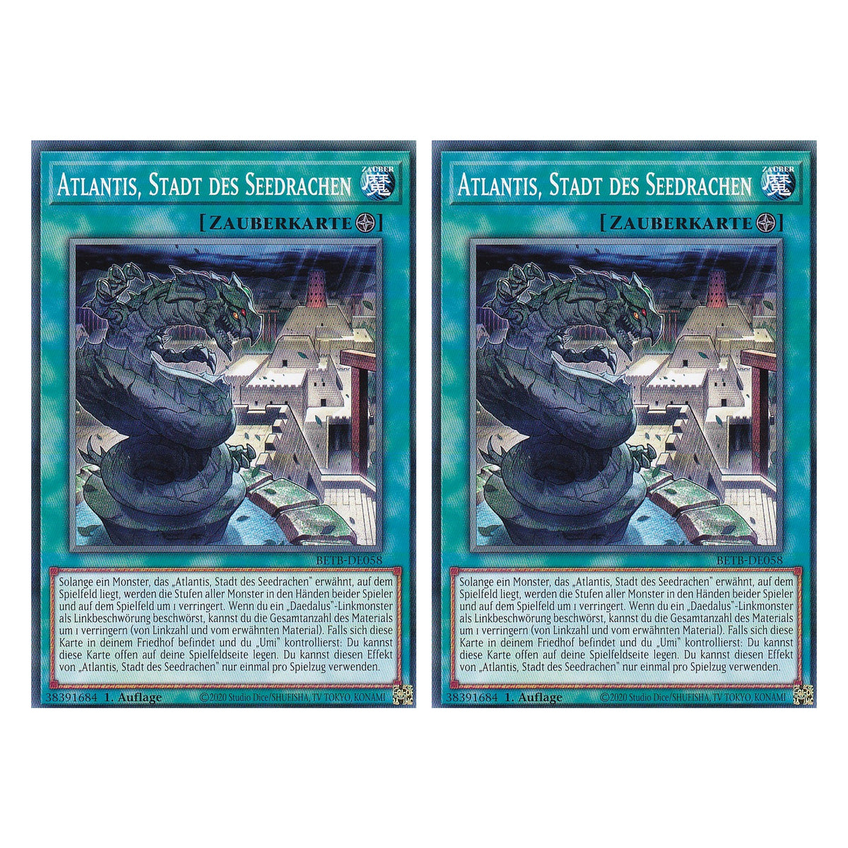 BETB-DE058 - Atlantis, Stadt des Seedrachen - Common - Deutsch - 1. Auflage - Beyond the Brave - Duo Set (2 Stück) - Yu-Gi-Oh!