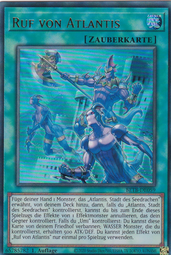 BETB-DE059 - Ruf von Atlantis - Ultra Rare - Deutsch - 1. Auflage - Beyond the Brave - Yu-Gi-Oh!