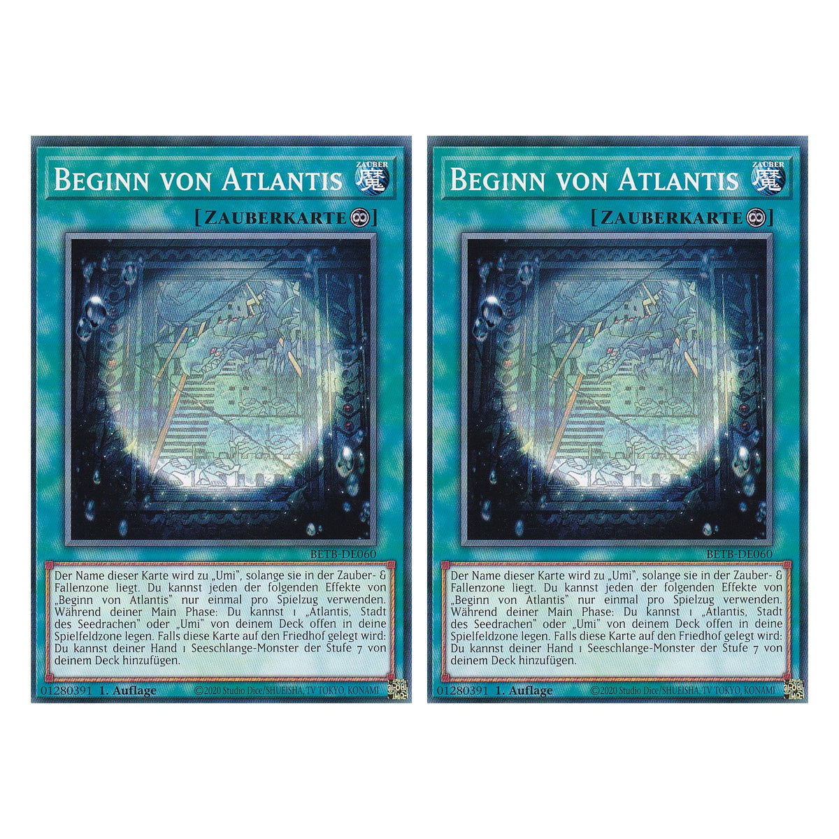 BETB-DE060 - Beginn von Atlantis - Common - Deutsch - 1. Auflage - Beyond the Brave - Duo Set (2 Stück) - Yu-Gi-Oh!