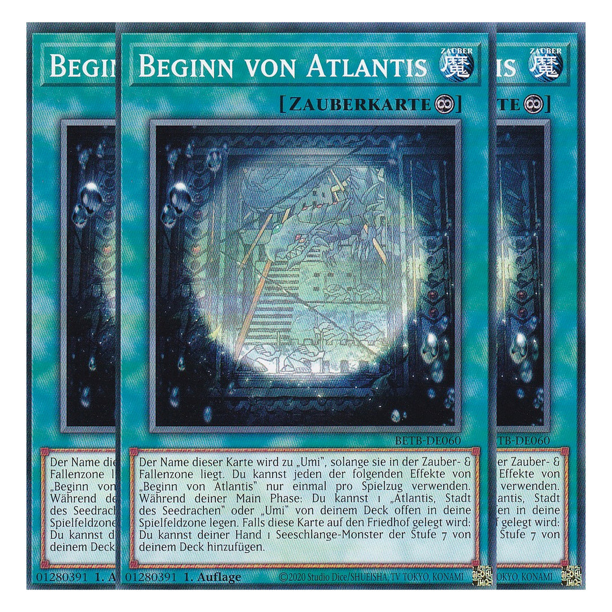 BETB-DE060 - Beginn von Atlantis - Common - Deutsch - 1. Auflage - Beyond the Brave - Playset (3 Kopien) - Yu-Gi-Oh!