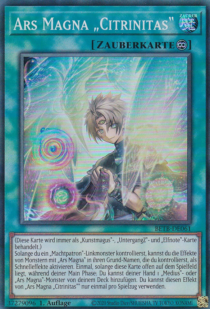 BETB-DE061 - Ars Magna „Citrinitas“ - Super Rare - Deutsch - 1. Auflage - Beyond the Brave - Yu-Gi-Oh!