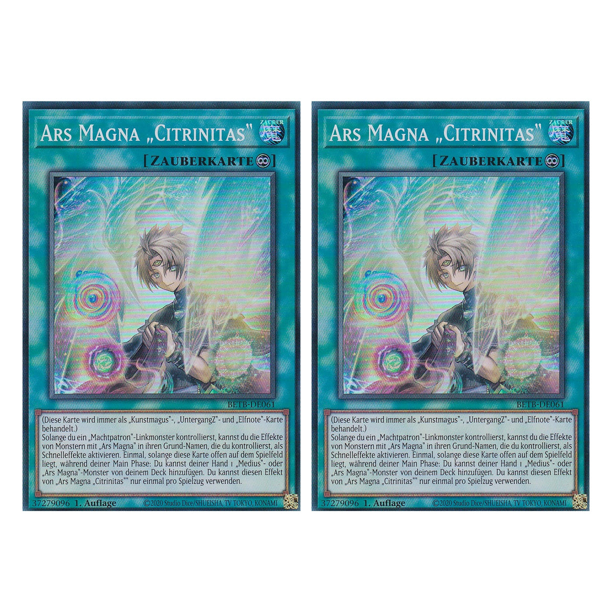 BETB-DE061 - Ars Magna „Citrinitas“ - Super Rare - Deutsch - 1. Auflage - Beyond the Brave - Duo Set (2 Stück) - Yu-Gi-Oh!