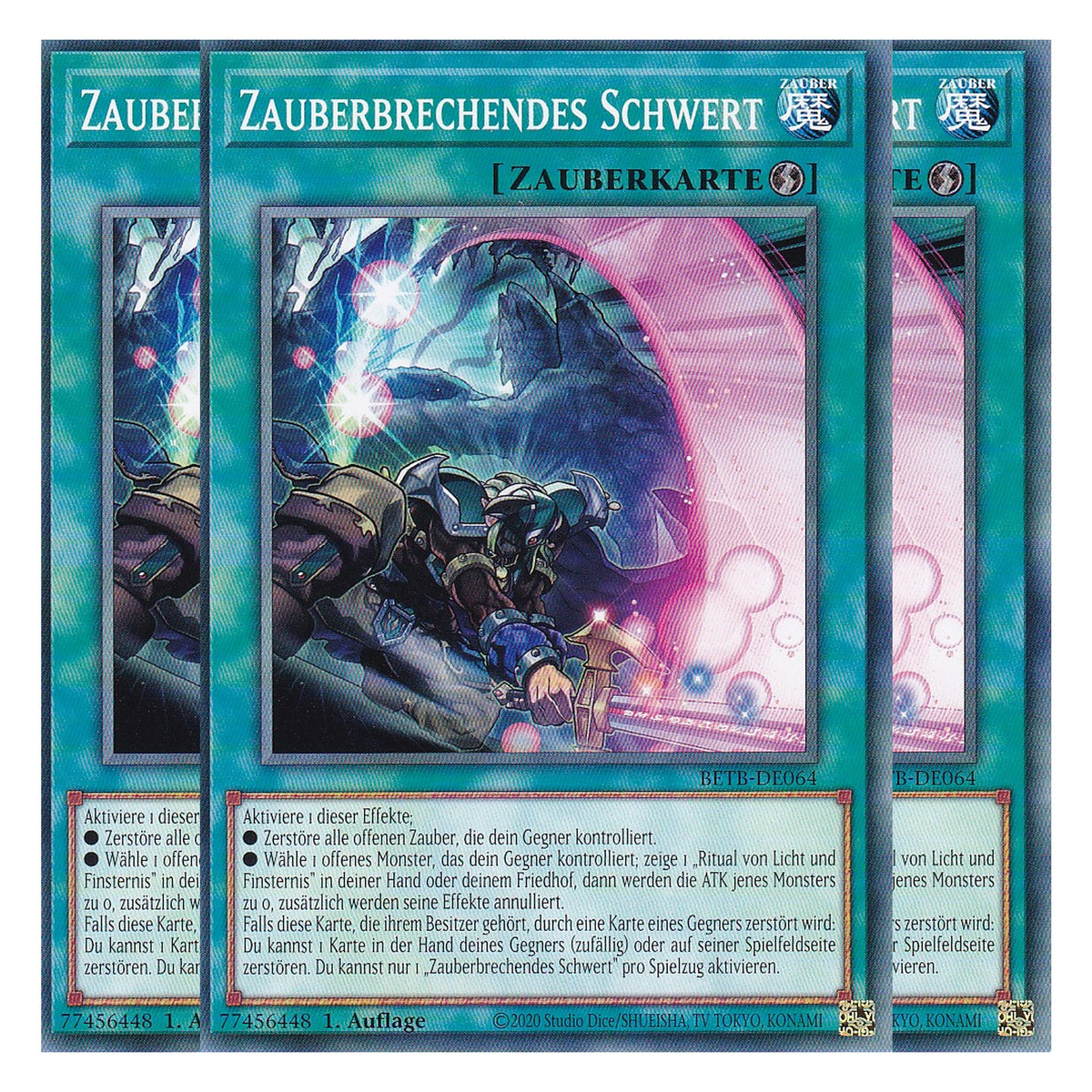 BETB-DE064 - Zauberbrechendes Schwert - Common - Deutsch - 1. Auflage - Beyond the Brave - Playset (3 Kopien) - Yu-Gi-Oh!