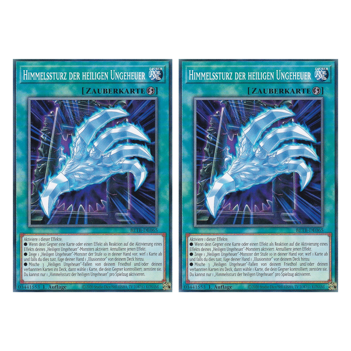 BETB-DE065 - Himmelssturz der heiligen Ungeheuer - Common - Deutsch - 1. Auflage - Beyond the Brave - Duo Set (2 Stück) - Yu-Gi-Oh!