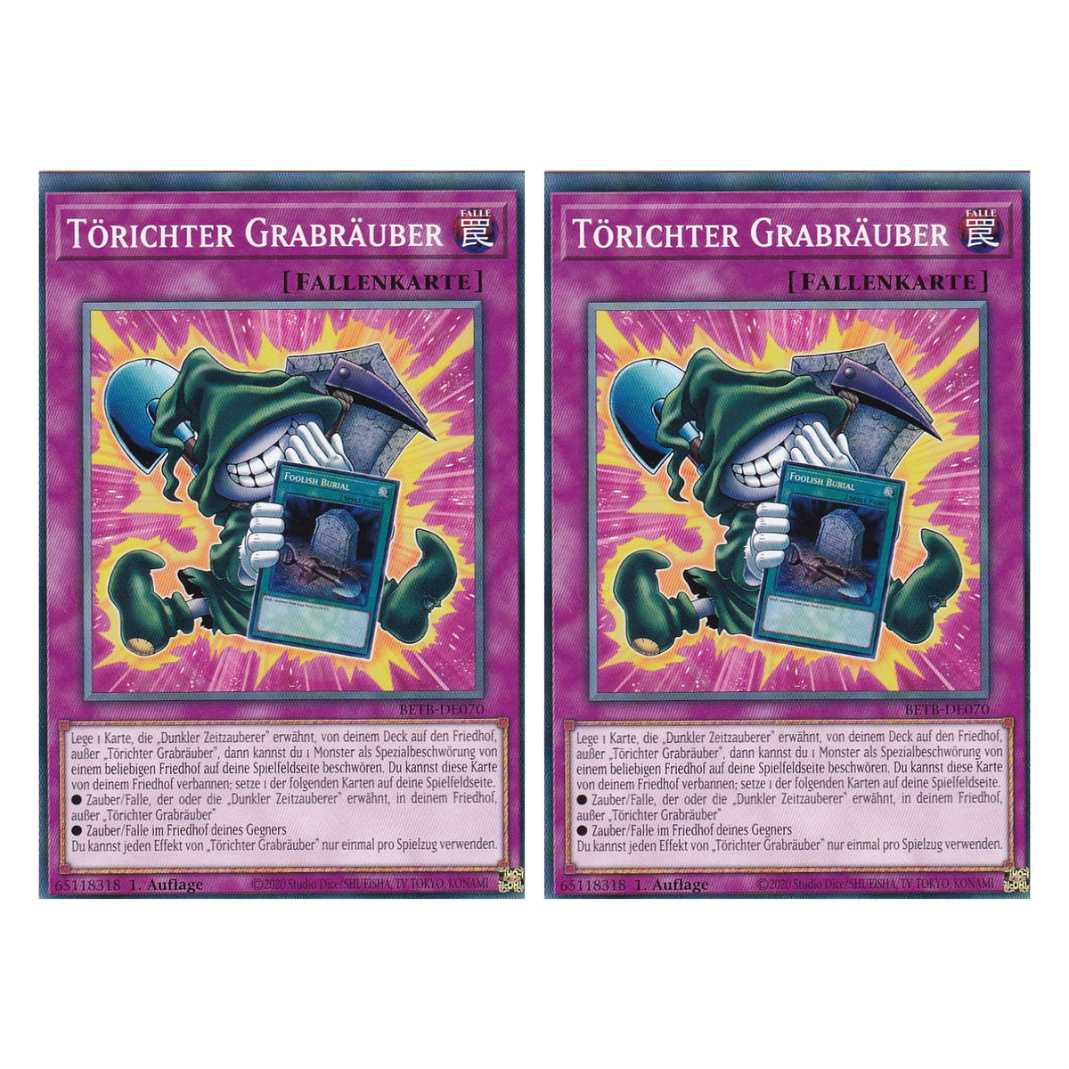 BETB-DE070 - Törichter Grabräuber - Common - Deutsch - 1. Auflage - Beyond the Brave - Duo Set (2 Stück) - Yu-Gi-Oh!