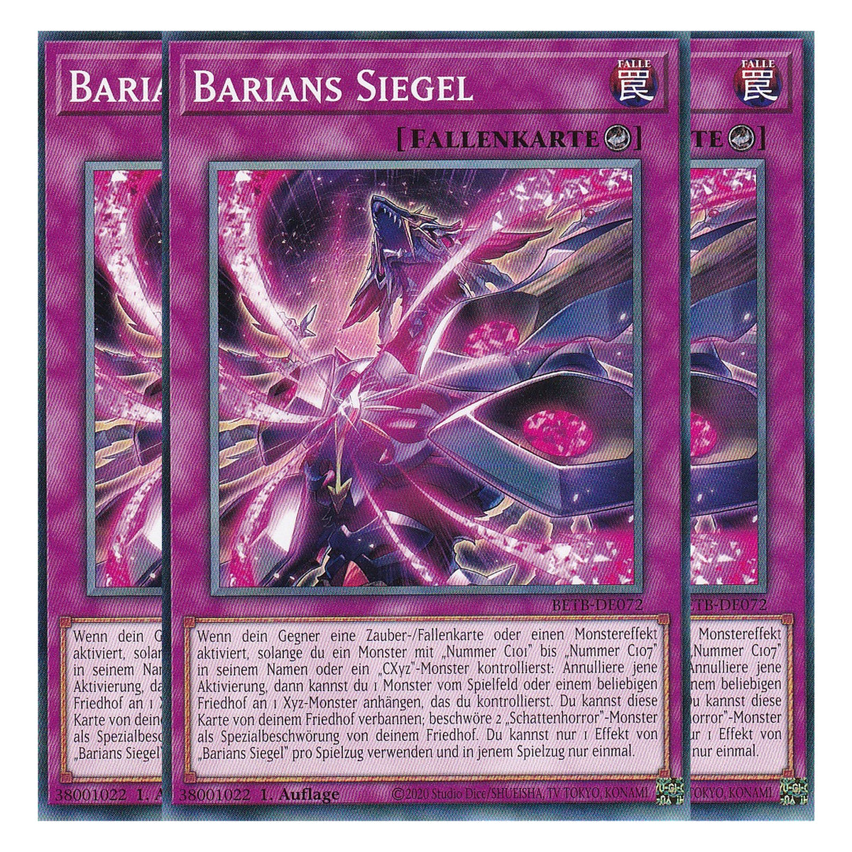 BETB-DE072 - Barians Siegel - Common - Deutsch - 1. Auflage - Beyond the Brave - Playset (3 Kopien) - Yu-Gi-Oh!