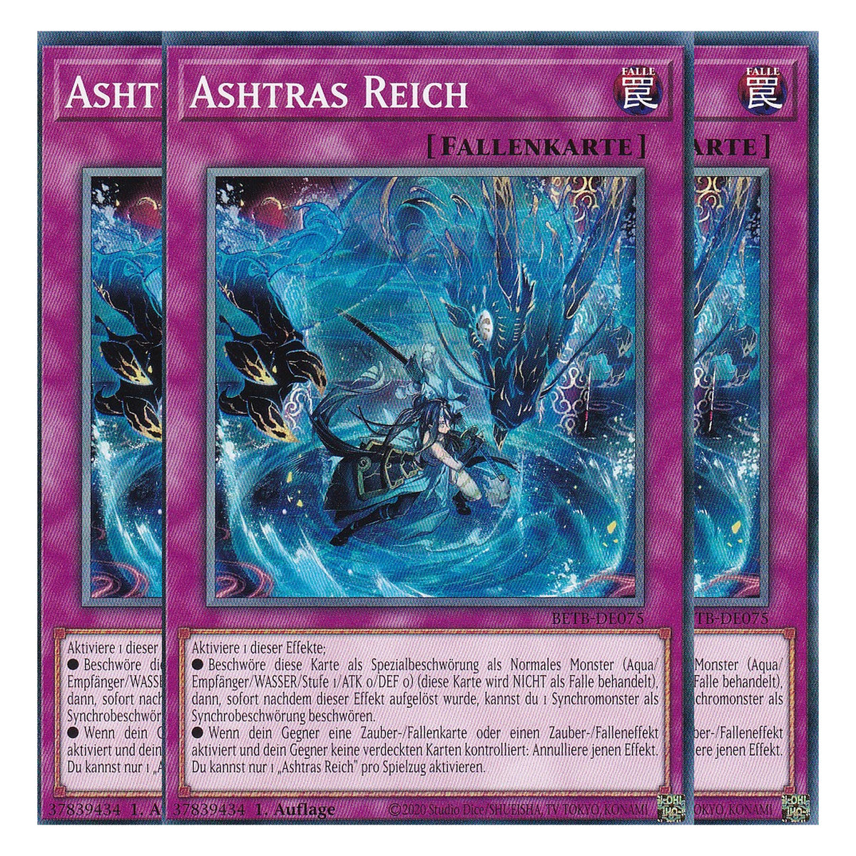 BETB-DE075 - Ashtras Reich - Common - Deutsch - 1. Auflage - Beyond the Brave - Playset (3 Kopien) - Yu-Gi-Oh!