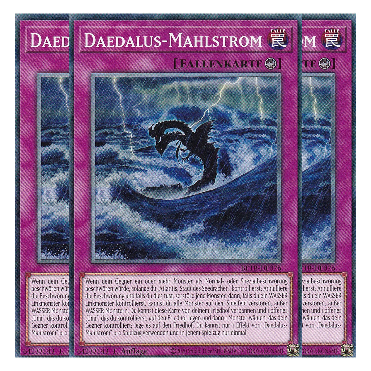 BETB-DE076 - Daedalus-Mahlstrom - Common - Deutsch - 1. Auflage - Beyond the Brave - Playset (3 Kopien) - Yu-Gi-Oh!