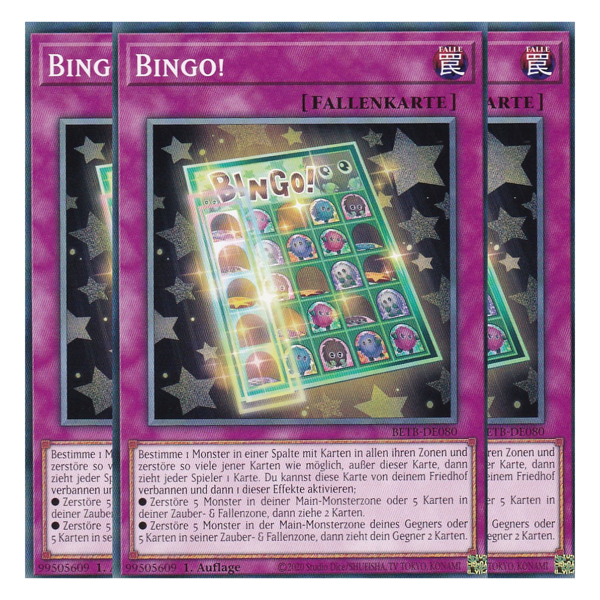 BETB-DE080 - Bingo! - Common - Deutsch - 1. Auflage - Beyond the Brave - Playset (3 Kopien) - Yu-Gi-Oh!