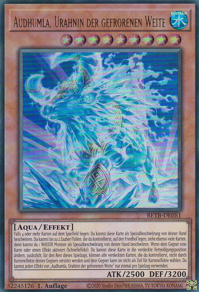 BETB-DE081 - Audhumla, Urahnin der gefrorenen Weite - Ultra Rare - Deutsch - 1. Auflage - Beyond the Brave - Yu-Gi-Oh!