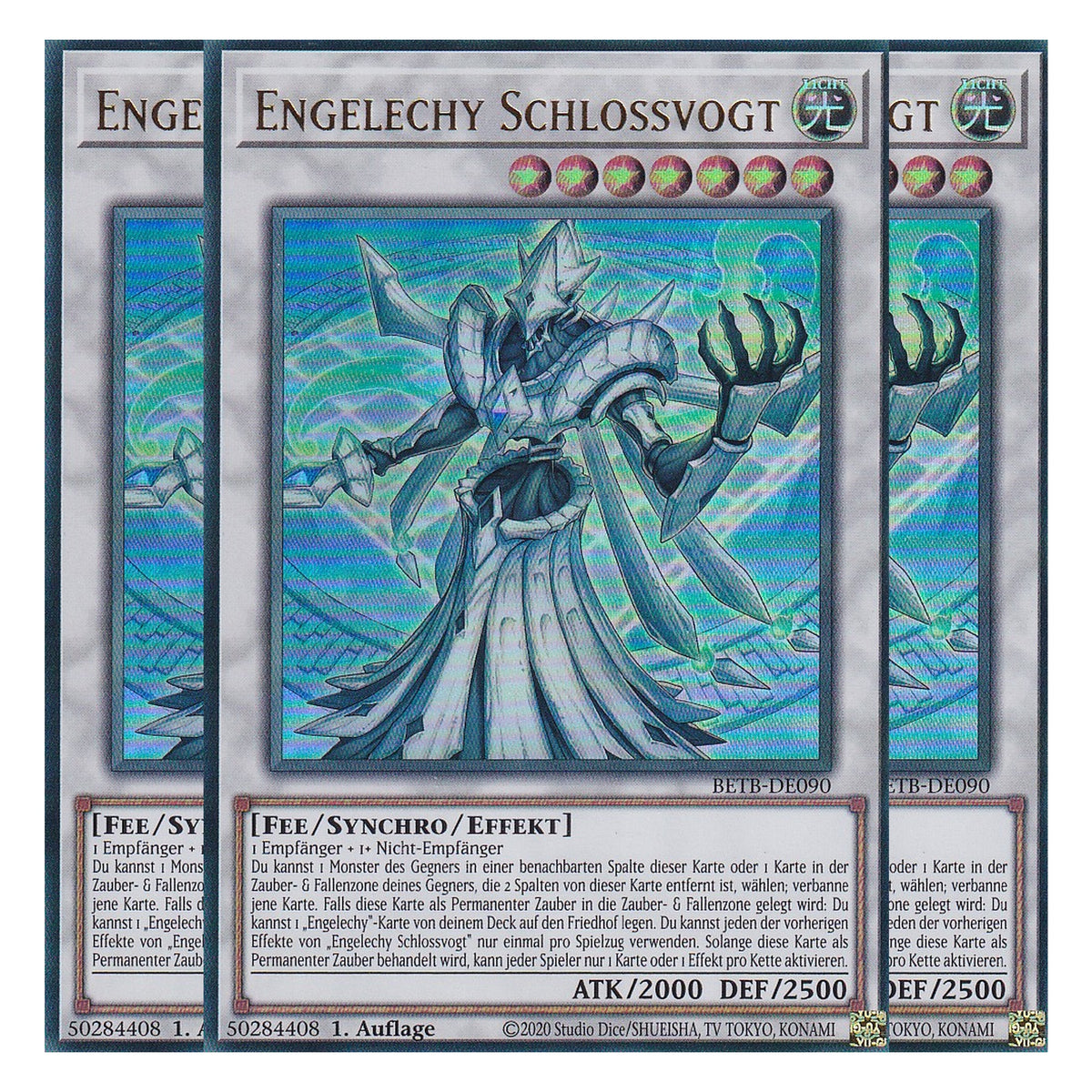 BETB-DE090 - Engelechy Schlossvogt - Ultra Rare - Deutsch - 1. Auflage - Beyond the Brave - Playset (3 Kopien) - Yu-Gi-Oh!