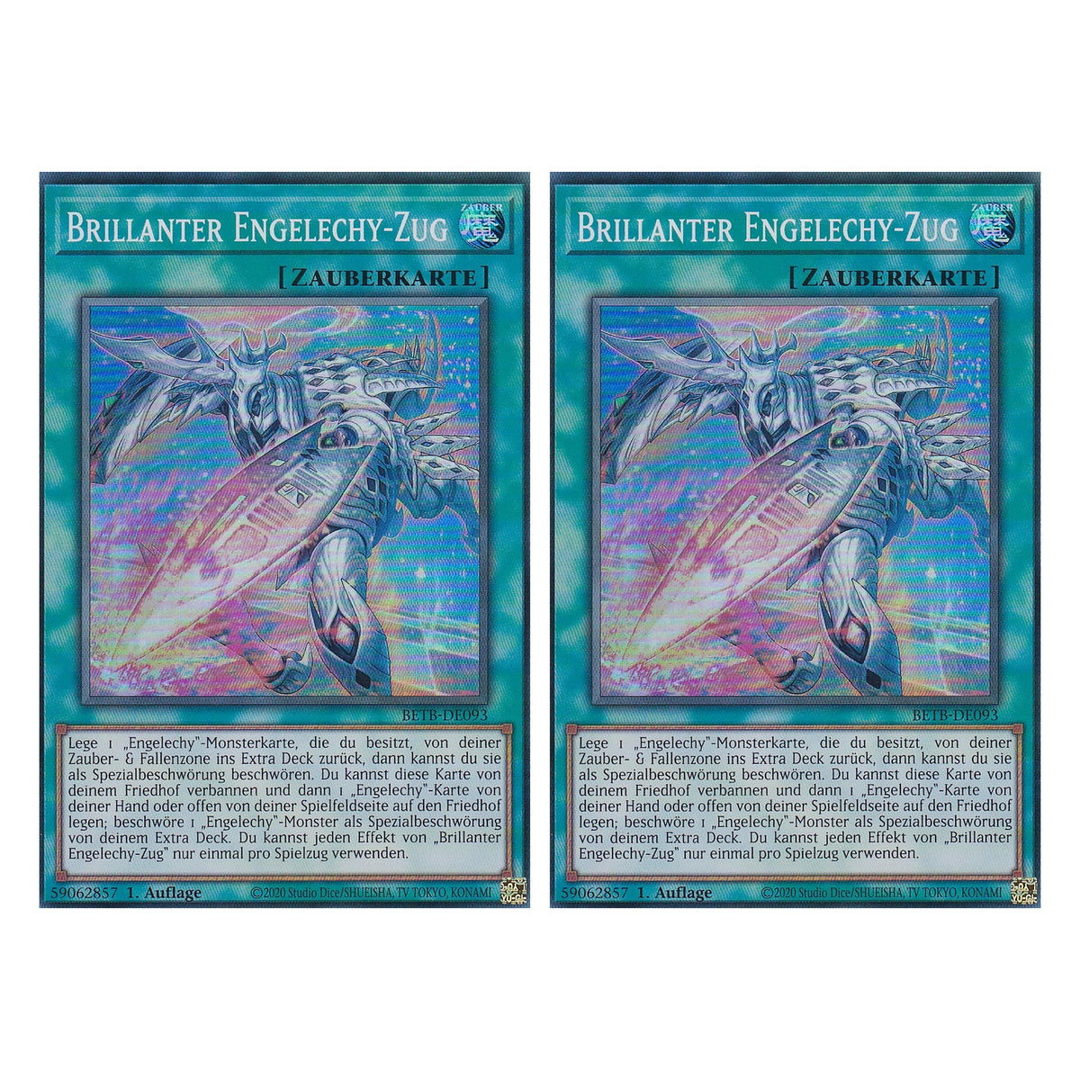 BETB-DE093 - Brillanter Engelechy-Zug - Super Rare - Deutsch - 1. Auflage - Beyond the Brave - Duo Set (2 Stück) - Yu-Gi-Oh!
