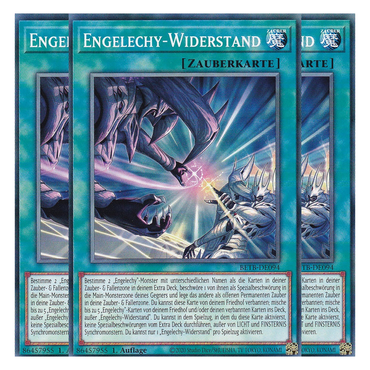 BETB-DE094 - Engelechy-Widerstand - Common - Deutsch - 1. Auflage - Beyond the Brave - Playset (3 Kopien) - Yu-Gi-Oh!