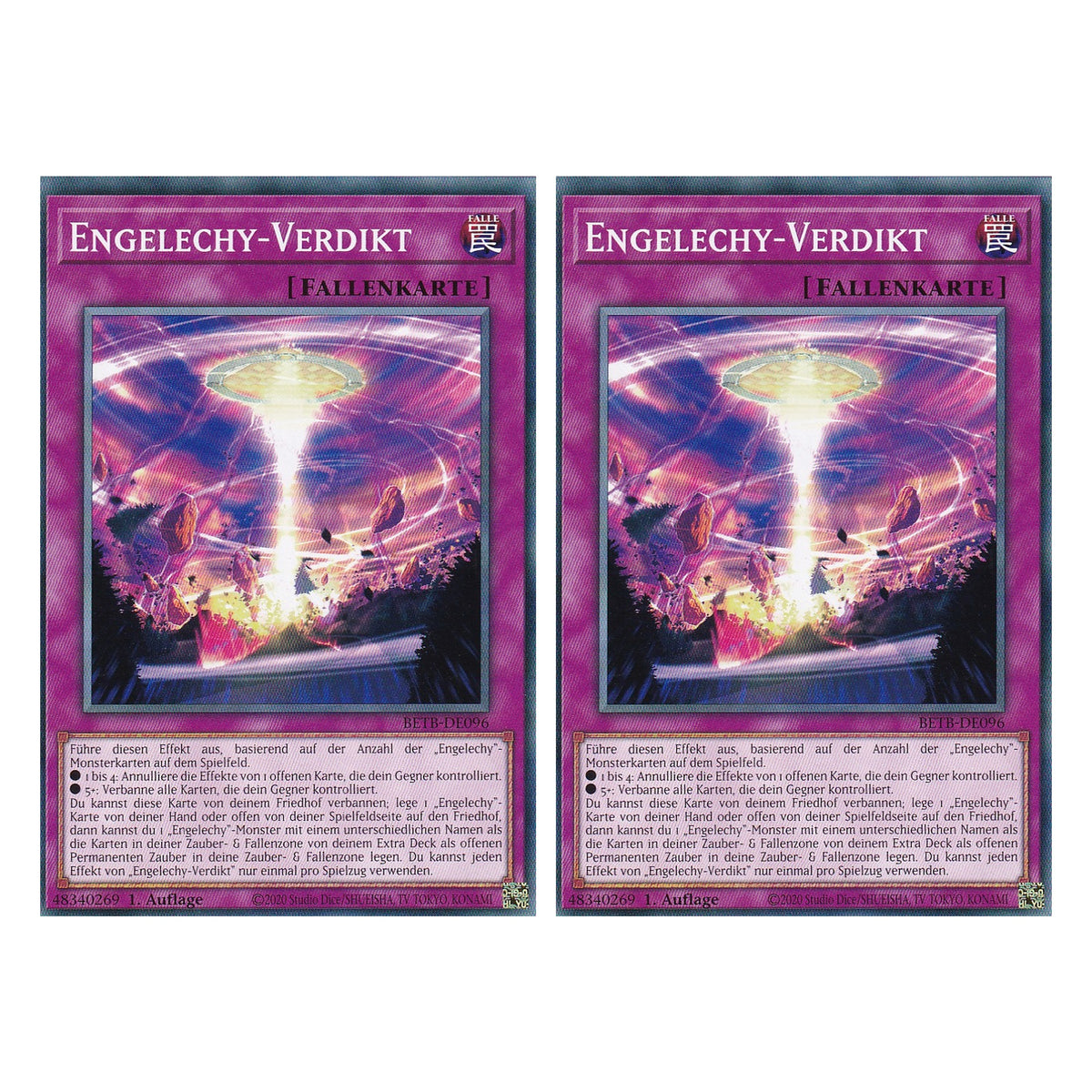 BETB-DE096 - Engelechy-Verdikt - Common - Deutsch - 1. Auflage - Beyond the Brave - Duo Set (2 Stück) - Yu-Gi-Oh!