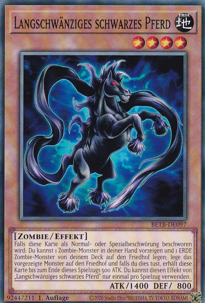 BETB-DE097 - Langschwänziges schwarzes Pferd - Common - Deutsch - 1. Auflage - Beyond the Brave - Yu-Gi-Oh!