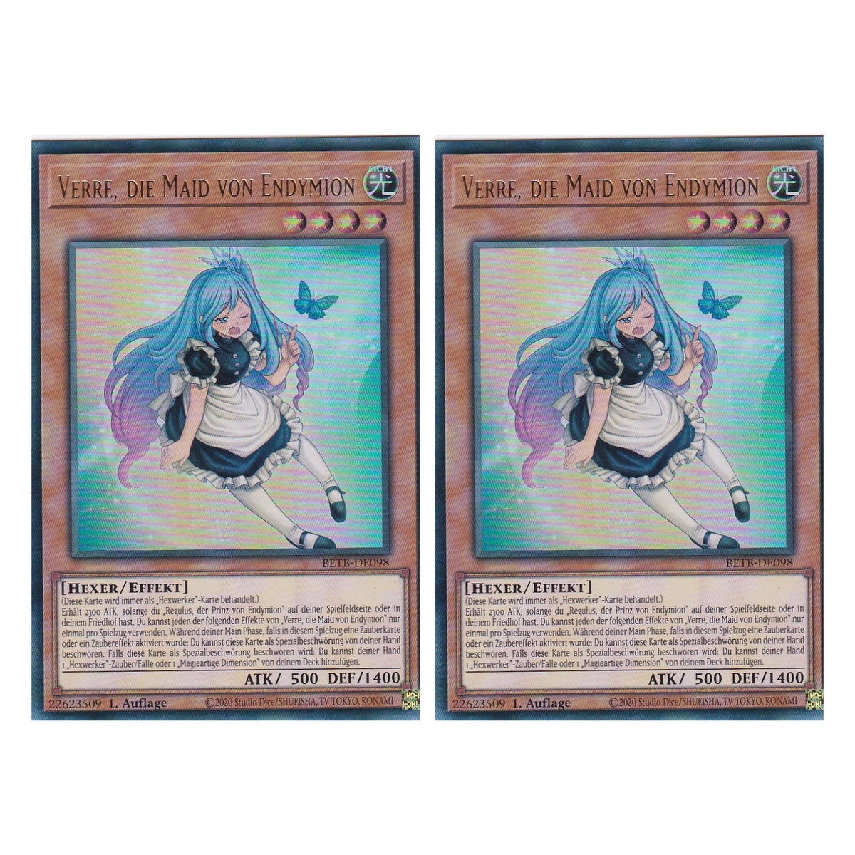 BETB-DE098 - Verre, die Maid von Endymion - Ultra Rare - Deutsch - 1. Auflage - Beyond the Brave - Duo Set (2 Stück) - Yu-Gi-Oh!