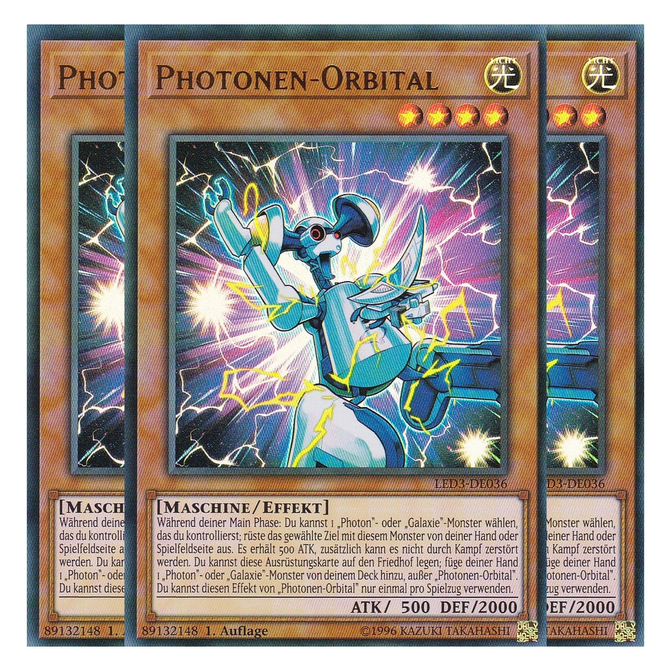 Photonen-Orbital - LED3-DE036 - Ultra Rare - Deutsch - 1. Auflage - Legendary Duelists: White Dragon Abyss - Playset (3 Kopien)