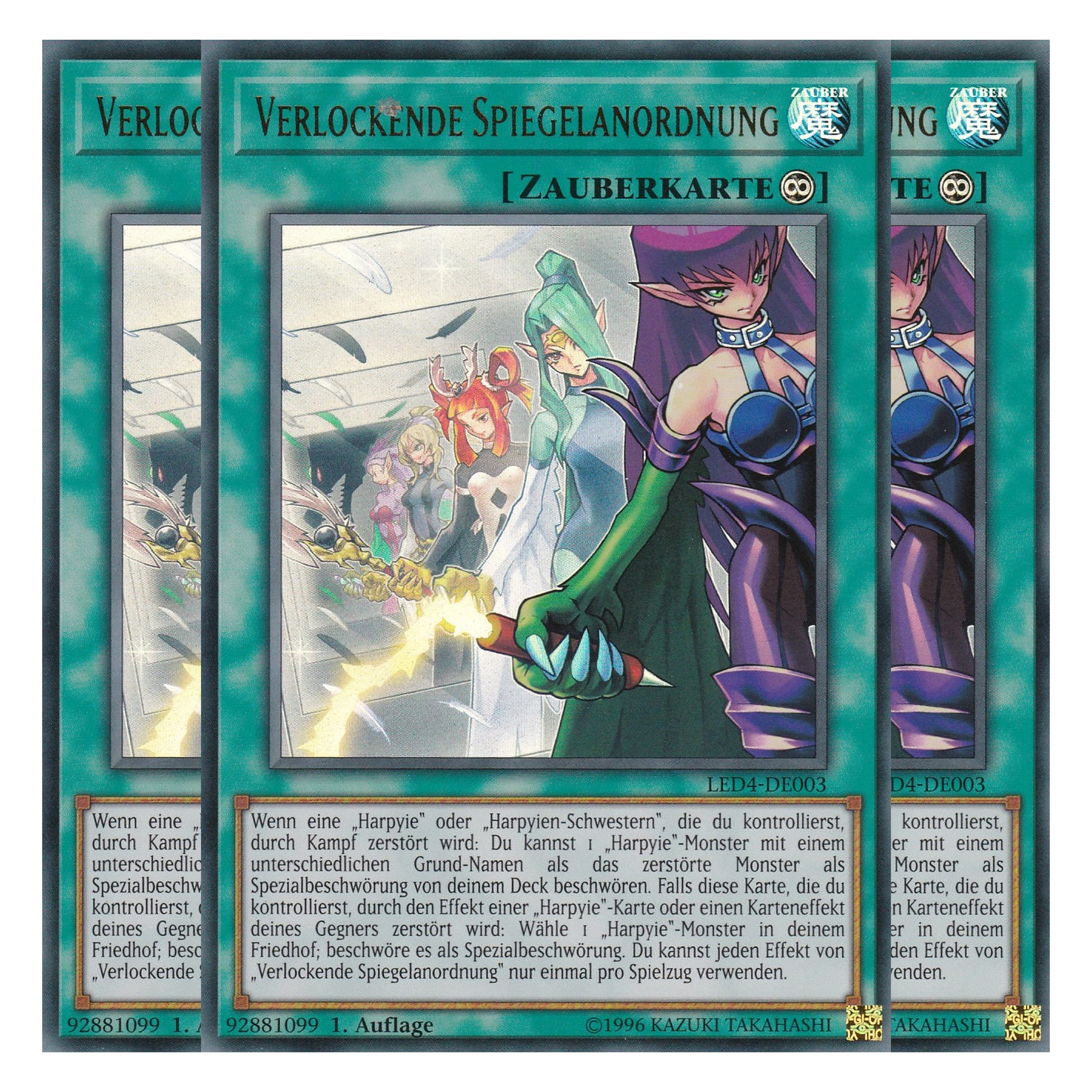 Verlockende Spiegelanordnung - LED4-DE003 - Ultra Rare - Deutsch - 1. Auflage - Legendary Duelists: Sisters of the Rose - Playset (3 Kopien)